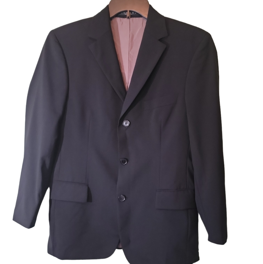Hugo Boss Jacket Mens 36/S Black Wool Officewear Party Suit Coat - Picture 9 of 9